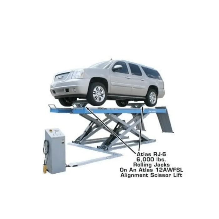 Atlas RJ-6 6,000 lb Rolling Bridge Jack - Mechanic Super Store