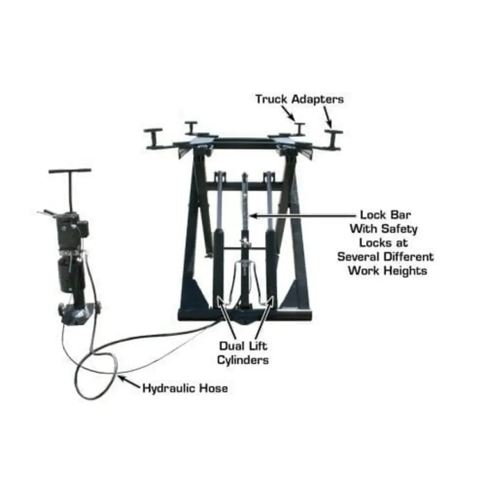 Atlas 6MR Portable Mid-Rise Scissor Lift 6,000 lb Capacity - Mechanic Super Store