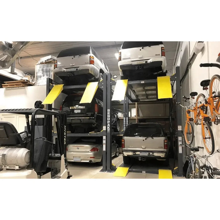 Three Level BendPak Parking Lift HD-973P 9,000 and 7,000 Lb. Capacity - Mechanic Super Store