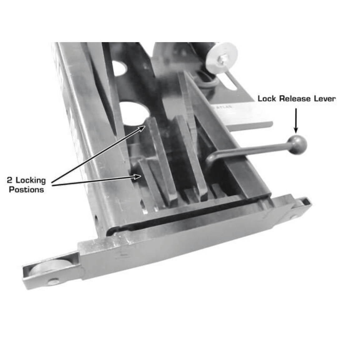 Atlas Platinum PVL14 4-Post Lift + RJ7000 Rolling Bridge Jacks ALI Certified Combo
