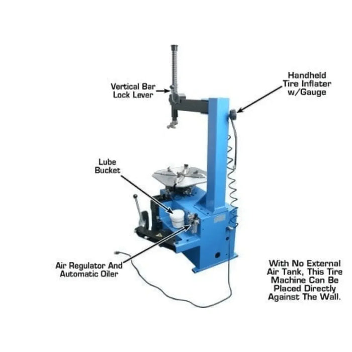 Atlas TC221 Tire Changer + WB11 Wheel Balancer Motorcycle Combo Package - Mechanic Super Store