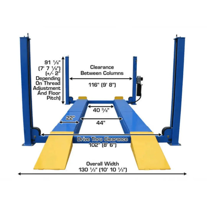 Atlas 414A Alignment Lift + RJ8 Rolling Jack Combo - Mechanic Super Store