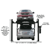 Atlas Garage PRO9000 4 Post Lift + RJ6 Rolling Jacks Combo
