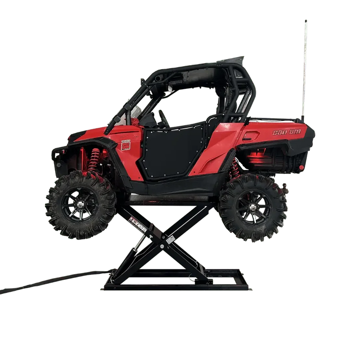 iDEAL UF-2500EH-X-BLK Electric / Hydraulic UTV Frame Lift - Mechanic Super Store