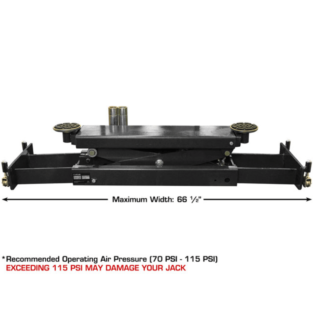 Atlas 414 14,000 lb Commercial 4-Post Lift + RJ8 Rolling Bridge Jacks Combo