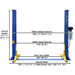 Atlas 9KBPX 9,000 lb Baseplate 2 Post Vehicle Lift - Mechanic Super Store