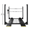 Atlas ALI Certified APEX 8 4-Post Lift + RJ35 Sliding Jacks Combo