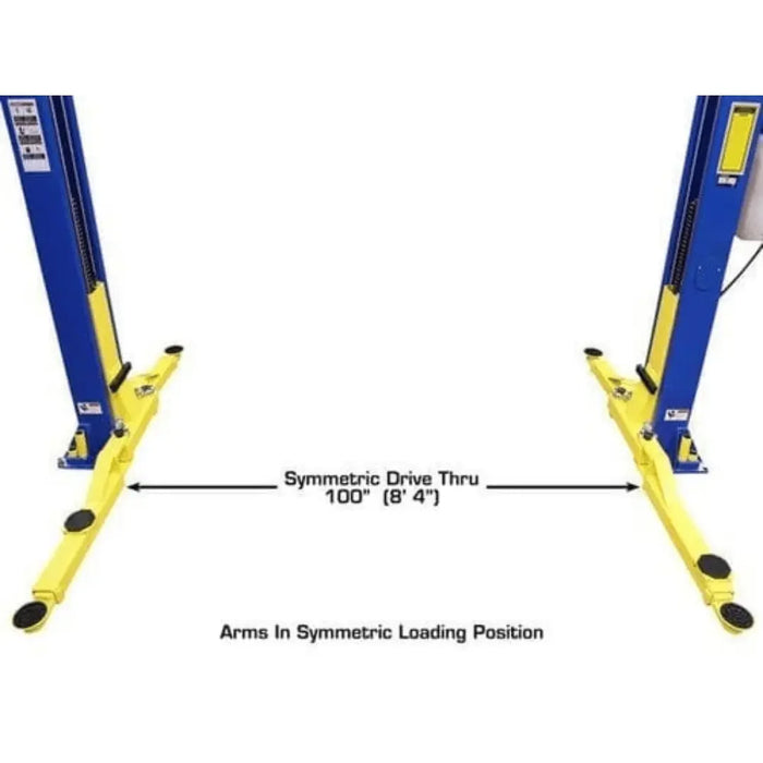 Atlas 9KOHX 9000 lb Overhead 2 Post Lift - Mechanic Super Store