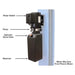 Image is of the Atlas PV10PX 10,000 lb Overhead 2-Post car lift power switch, pump, hydraulic dump valve, reservoir and motor.