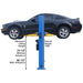 Atlas BP8000 8,000 lb Capacity Baseplate 2 Post Lift - Mechanic Super Store