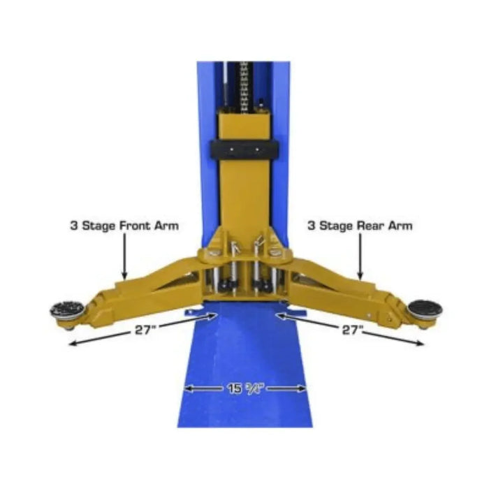 Atlas Platinum PVL9BP 9000 lb Certified Baseplate Lift - Mechanic Super Store