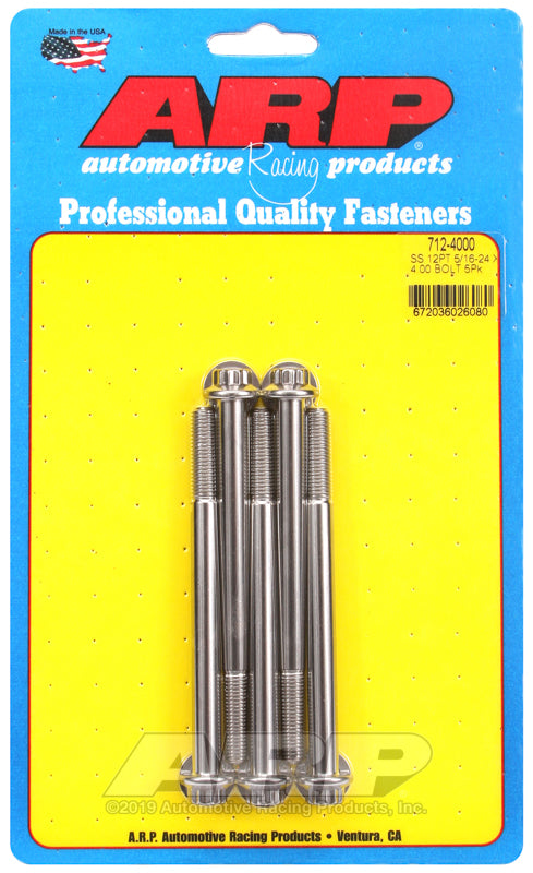 ARP 5/16-24 x 4.000 12pt SS bolts