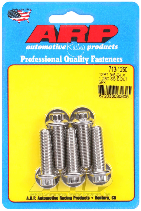 ARP 3/8-24 x 1.250 12pt SS bolts