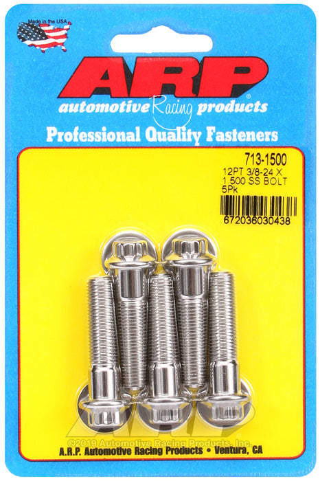 ARP 3/8-24 x 1.500 12pt SS bolts