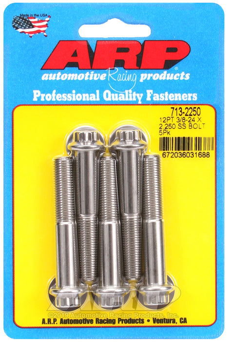 ARP 3/8-24 x 2.250 12pt SS bolts