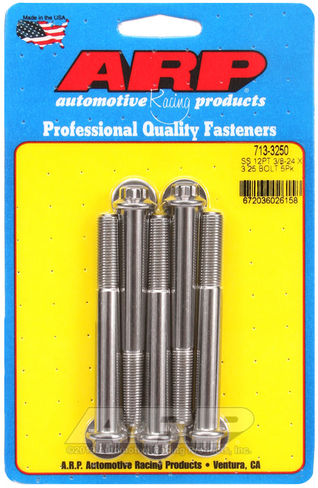 ARP 3/8-24 x 3.250 12pt SS bolts