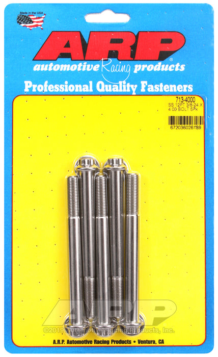 ARP 3/8-24 x 4.000 12pt SS bolts