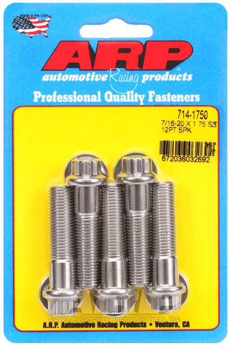 ARP 7/16-20 x 1.750 12pt SS bolts