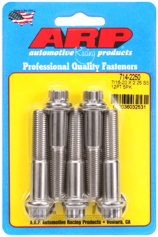 ARP 7/16-20 x 2.250 12pt SS bolts