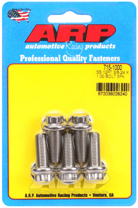 ARP 3/8-24 x 1.000 12pt 7/16 wrenching SS bolts