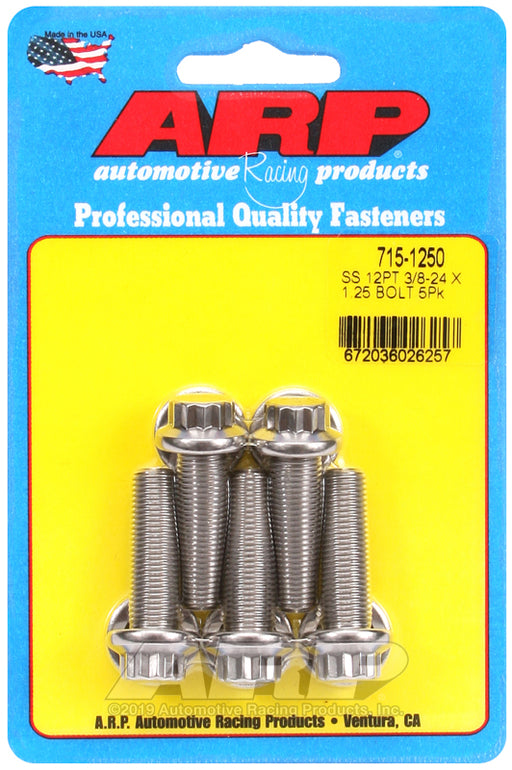 ARP 3/8-24 x 1.250 12pt 7/16 wrenching SS bolts