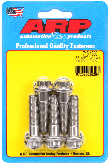 ARP 3/8-24 x 1.500 12pt 7/16 wrenching SS bolts