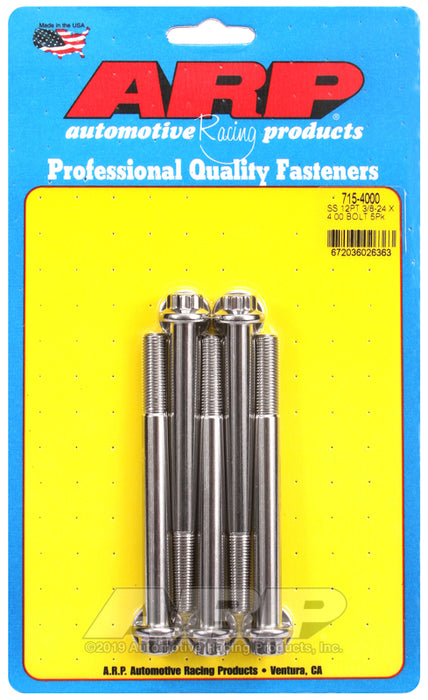 ARP 3/8-24 x 4.000 12pt 7/16 wrenching SS bolts