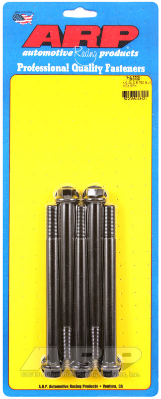 ARP 1/2-20 x 5.750 hex black oxide bolts