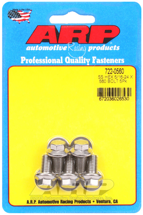 ARP 5/16-24 x .560 hex SS bolts