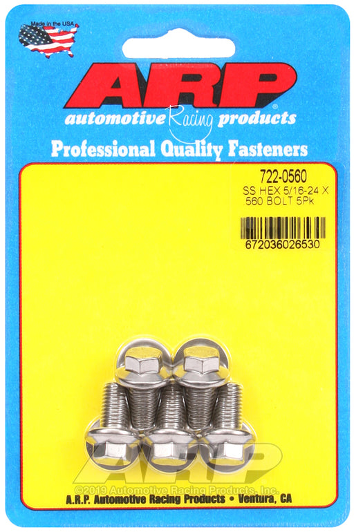 ARP 5/16-24 x .560 hex SS bolts