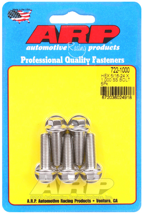 ARP 5/16-24 x 1.000 hex SS bolts