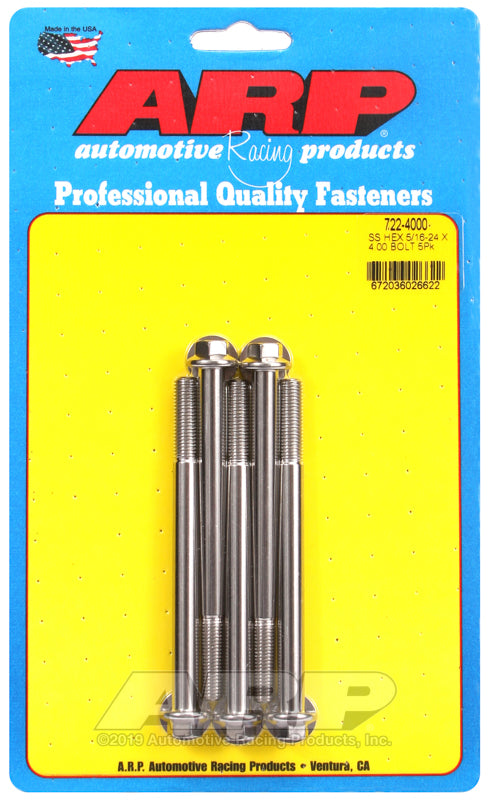 ARP 5/16-24 x 4.000 hex SS bolts