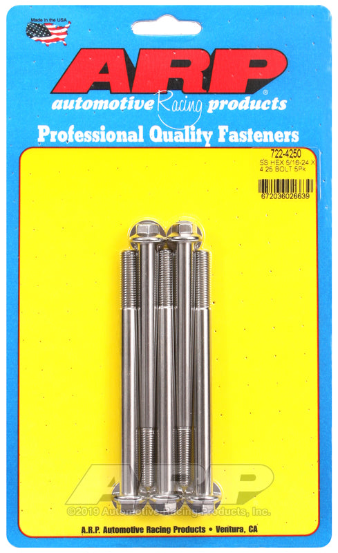 ARP 5/16-24 x 4.250 hex SS bolts
