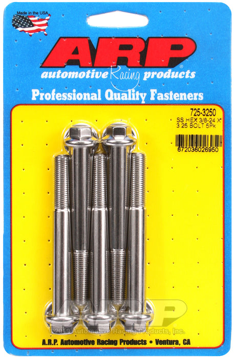 ARP 3/8-24 x 3.250 hex 7/16 wrenching SS bolts