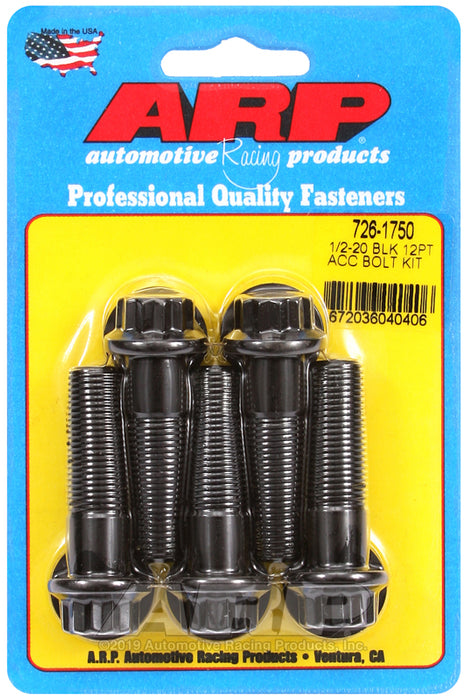 ARP 1/2-20 x 1.750 12pt black oxide bolts