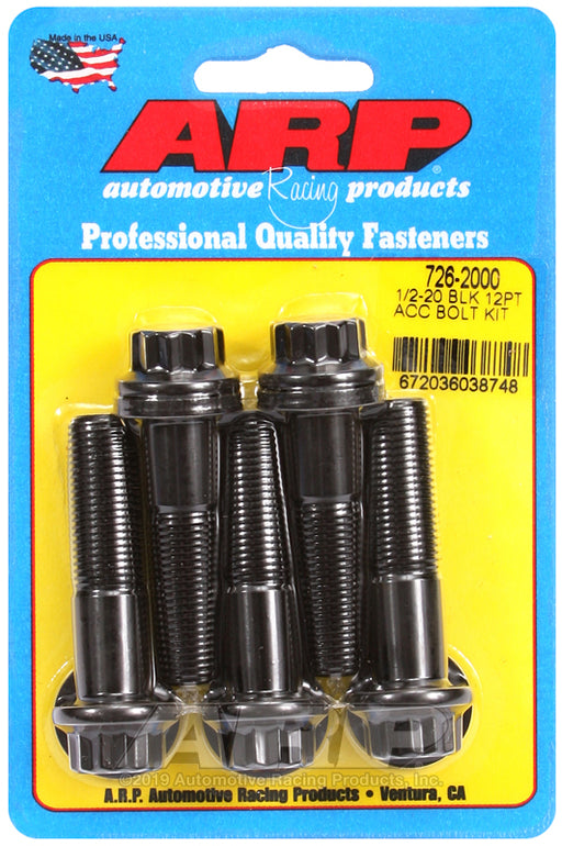 ARP 1/2-20 x 2.000 12pt black oxide bolts