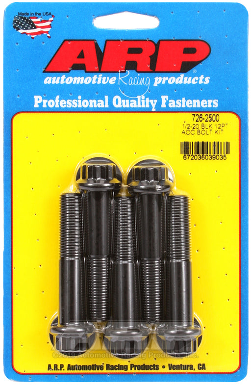 ARP 1/2-20 x 2.500 12pt black oxide bolts