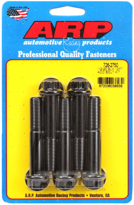 ARP 1/2-20 x 2.750 12pt black oxide bolts
