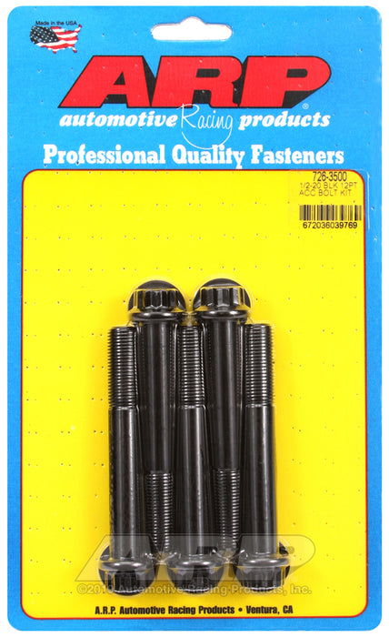 ARP 1/2-20 x 3.500 12pt black oxide bolts