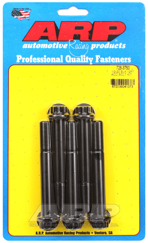ARP 1/2-20 x 3.750 12pt black oxide bolts