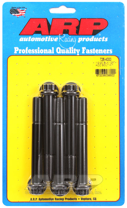 ARP 1/2-20 x 4.000 12pt black oxide bolts