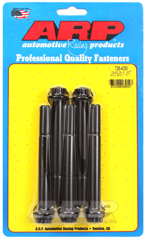 ARP 1/2-20 x 4.250 12pt black oxide bolts