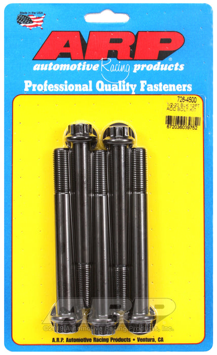ARP 1/2-20 x 4.500 12pt black oxide bolts