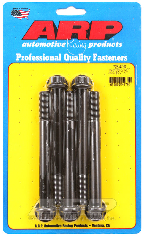 ARP 1/2-20 x 4.750 12pt black oxide bolts