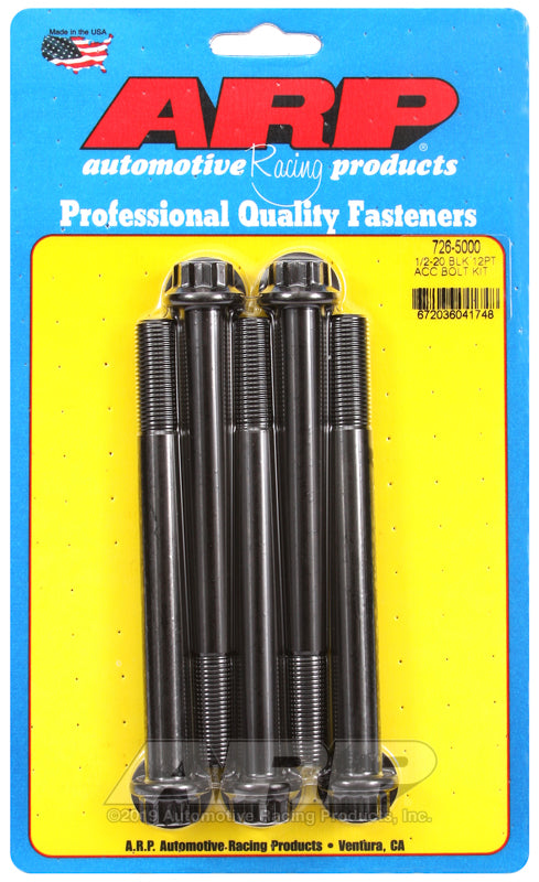 ARP 1/2-20 x 5.000 12pt black oxide bolts