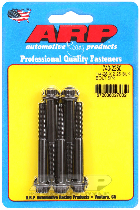 ARP 1/4-28 x 2.250 12pt black oxide bolts