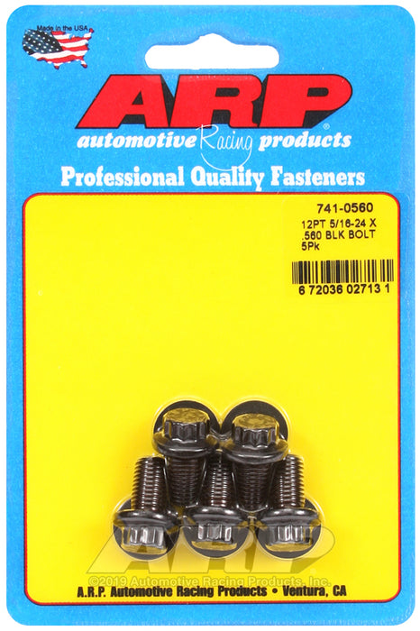 ARP 5/16-24 x .560 12pt black oxide bolts