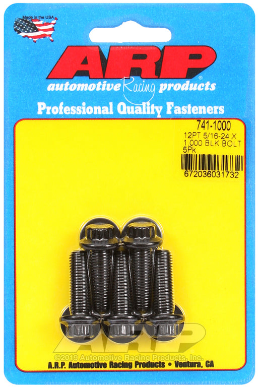 ARP 5/16-24 x 1.000 12pt black oxide bolts