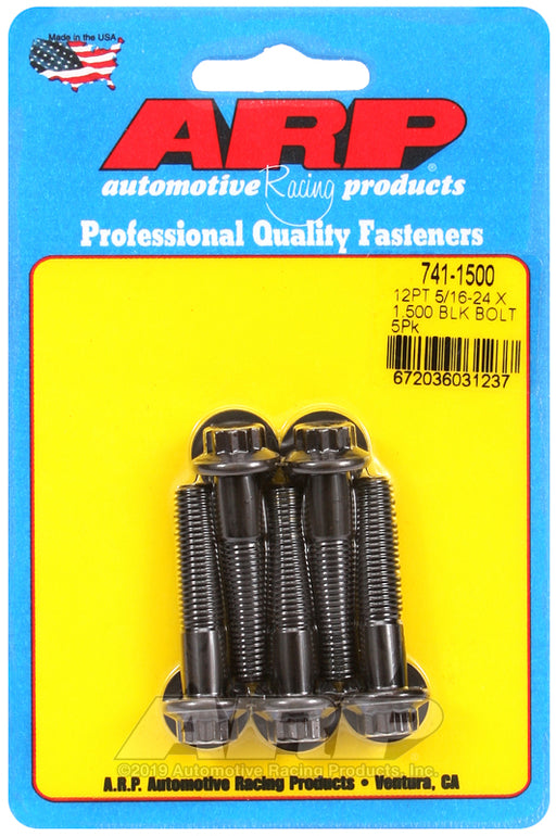 ARP 5/16-24 x 1.500 12pt black oxide bolts