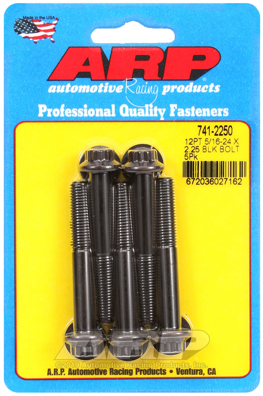 ARP 5/16-24 x 2.250 12pt black oxide bolts